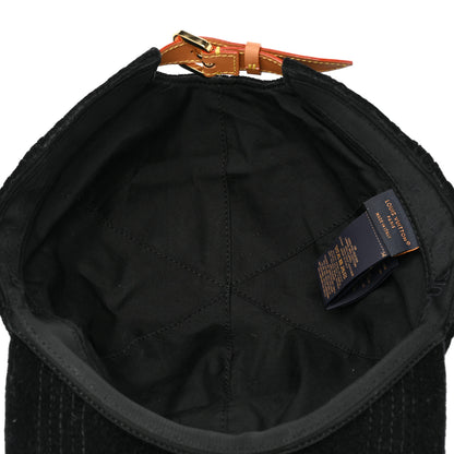 Louis Vuitton Jacquard Velvet Monogram Cap M Black 7 of 8