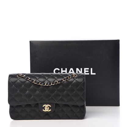 Chanel Caviar Quilted Medium Double Flap Black 12 of 12
