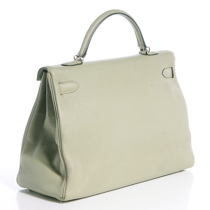 Hermes Taurillon Clemence Kelly Retourne 40 Vert Pale Green 12 of 21