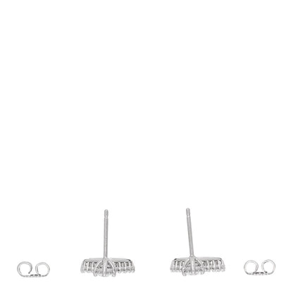 Harry Winston Platinum Diamond Double Loop Earrings 3 of 5