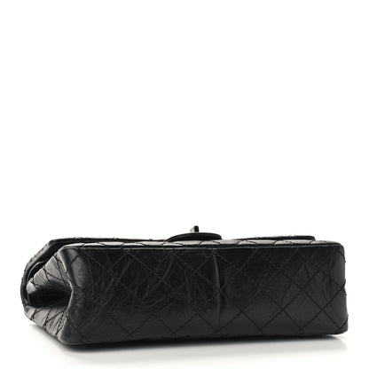 Chanel Glazed Calfskin Quilted 2.55 Reissue 226 Flap So Black 4 of 9