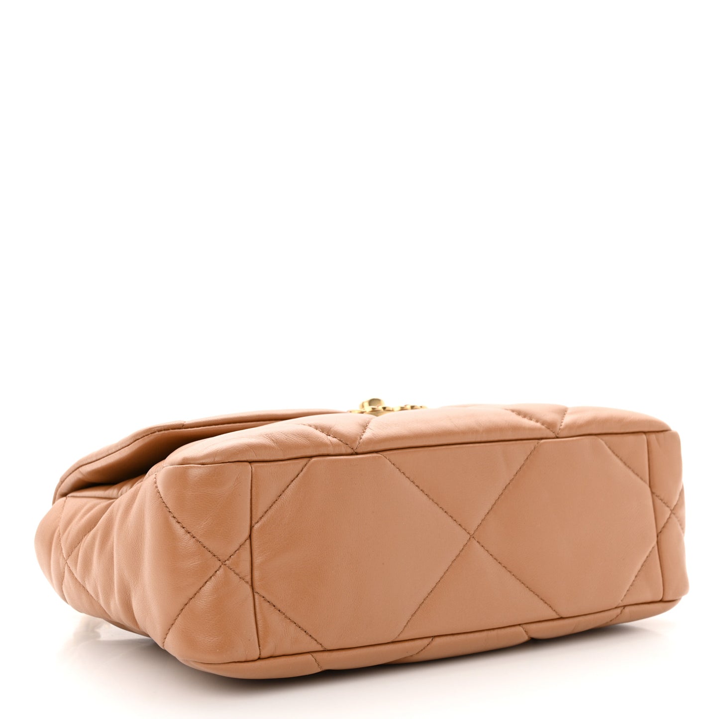 Lambskin Quilted Medium Chanel 19 Flap Brown