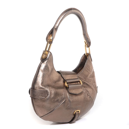 Jimmy Choo Metallic Leather Small Tulita Hobo 3 of 7