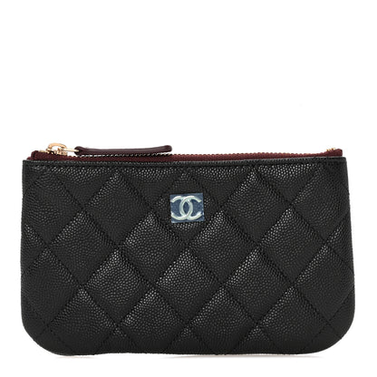 Chanel Caviar Quilted Small Cosmetic Case Black 1 of 8