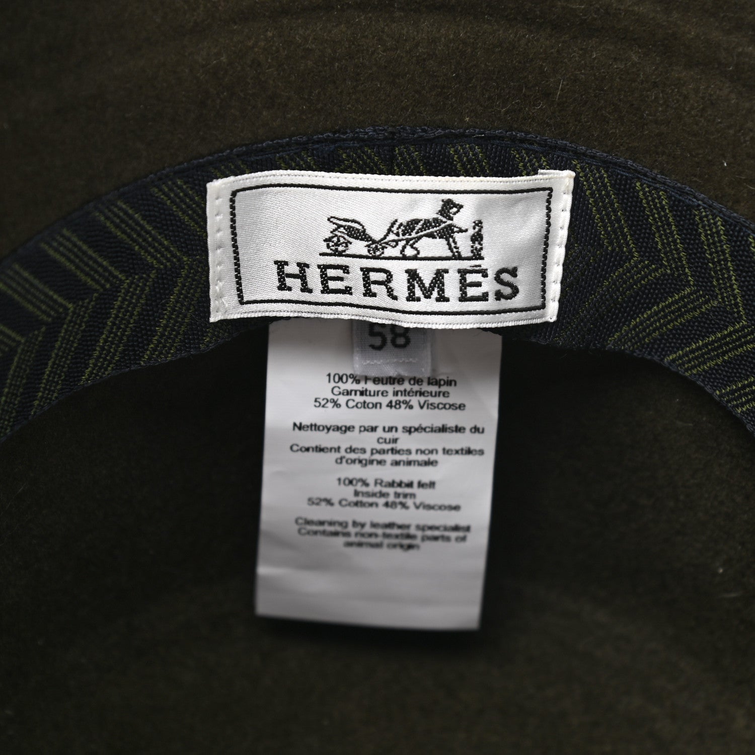 Hermes Rabbit Felt Dylan Hat 58 8 of 8