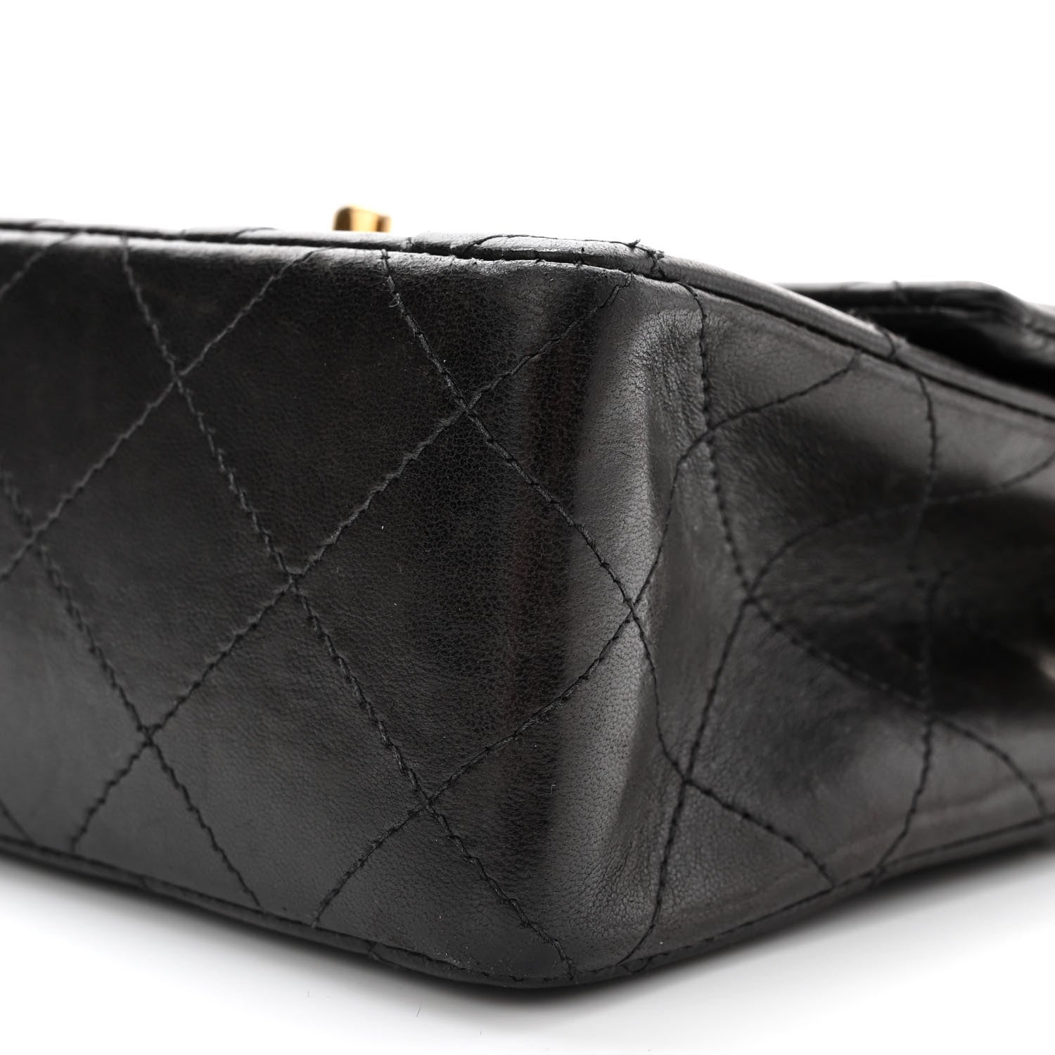 Chanel Lambskin Quilted Mini Square Flap Black 10 of 10
