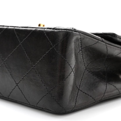 Chanel Lambskin Quilted Mini Square Flap Black 10 of 10