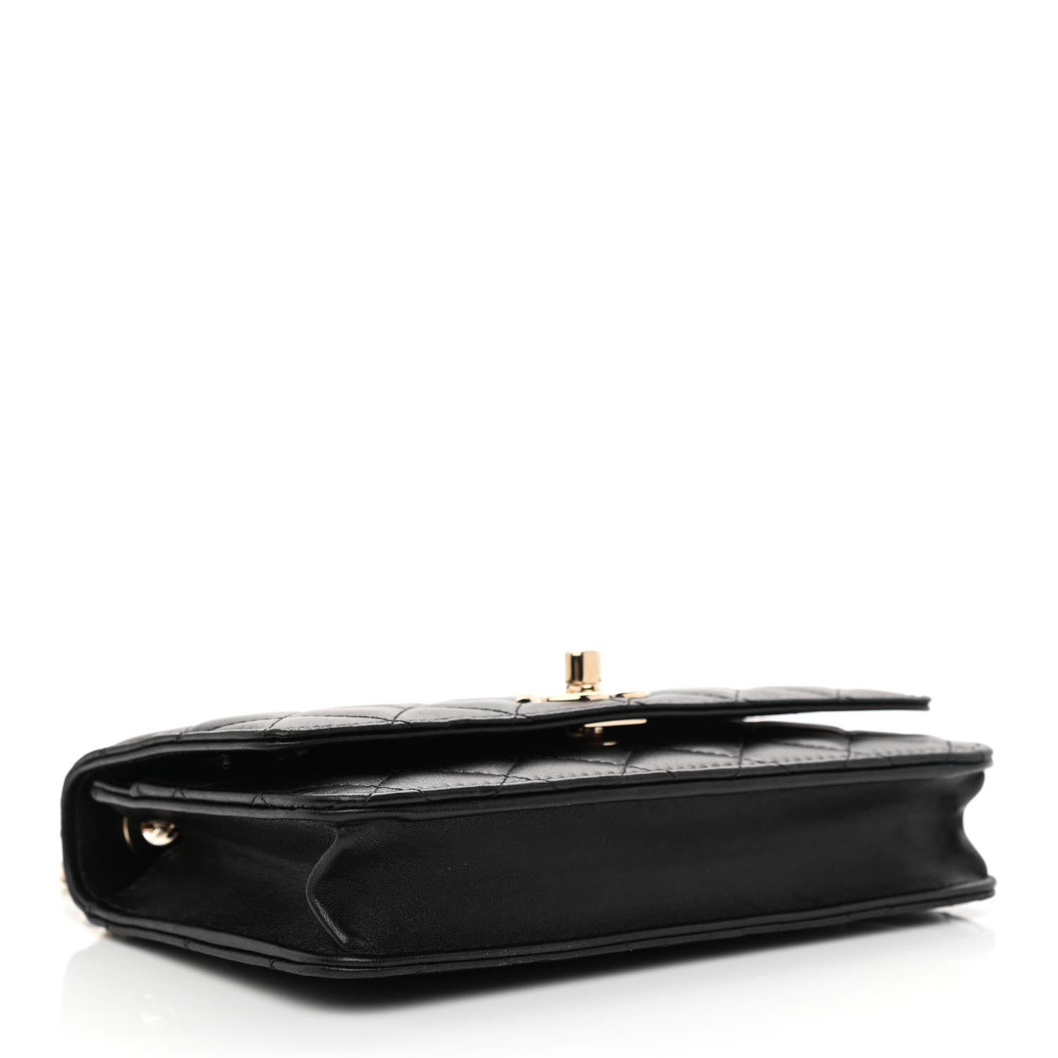 Chanel Lambskin Quilted Trendy CC Wallet On Chain WOC Black 4 of 11