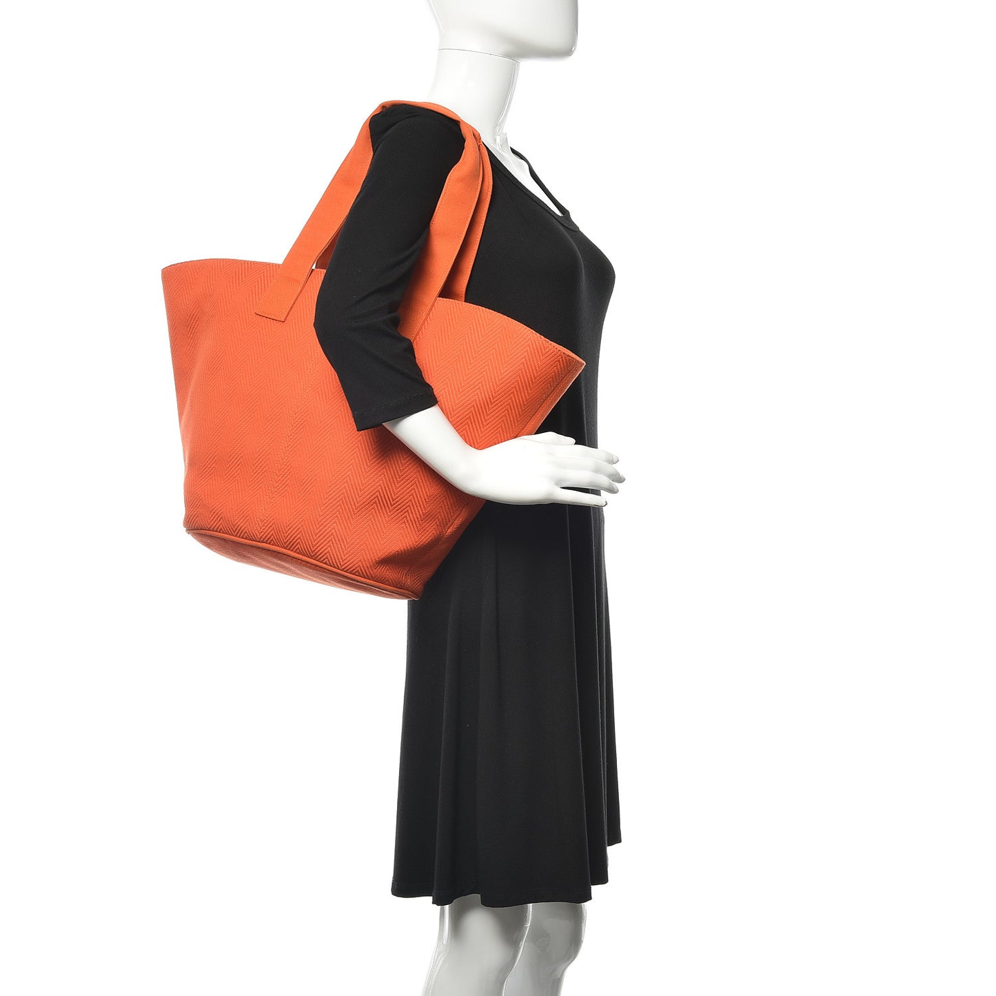 Canvas Beach Tote Orange