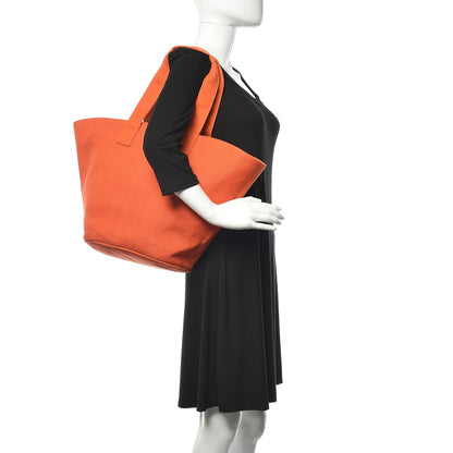 Hermes Canvas Beach Tote Orange 2 of 10