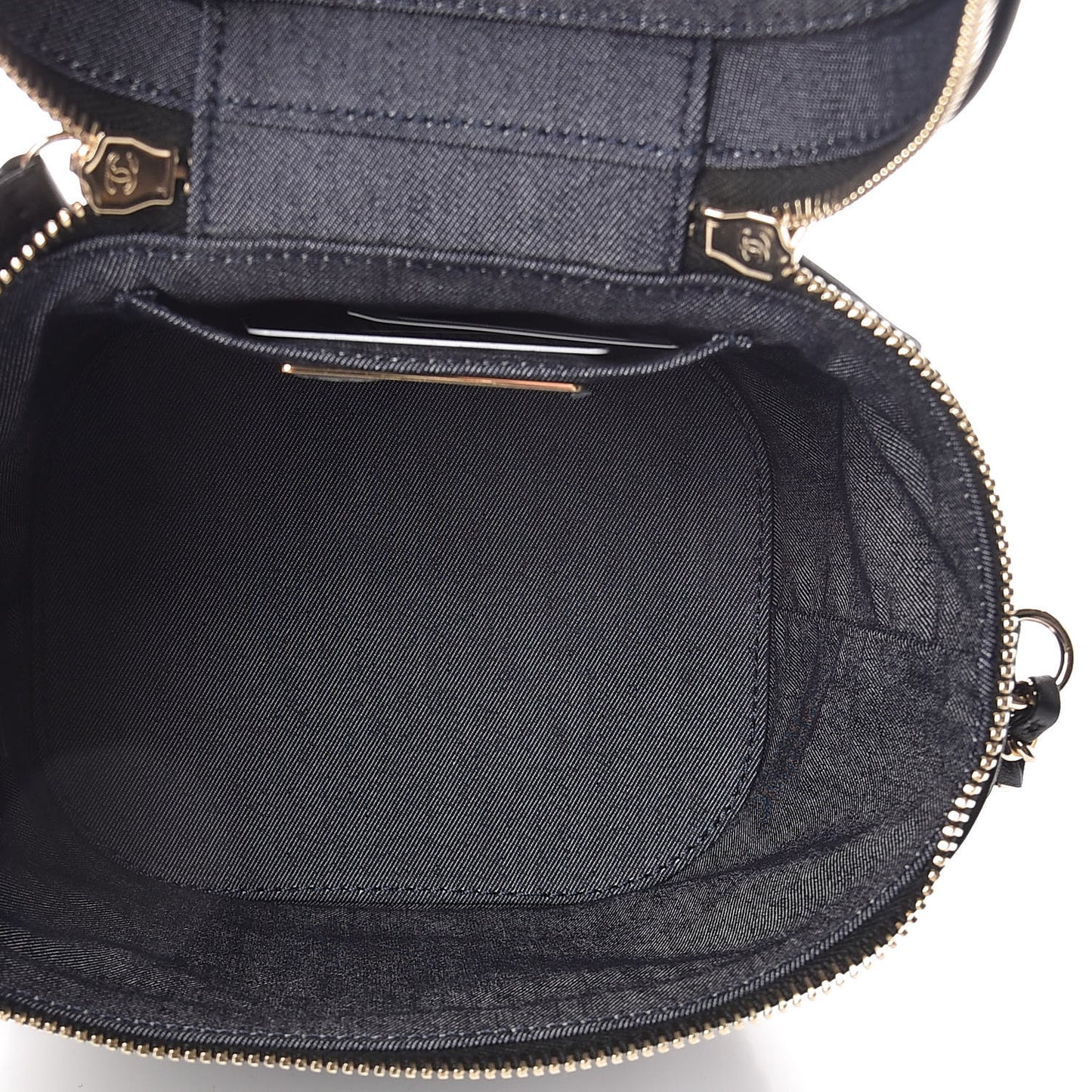 Lambskin Timeless Vanity Cosmetic Case Black