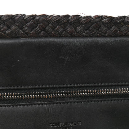 Saint Laurent Raffia Medium Panier Bag Black 11 of 11