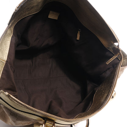 Gucci Monogram D Gold Large Tote Metallic Gold 5 of 8