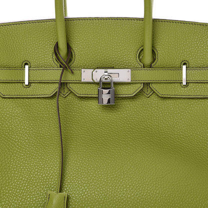 Hermes Togo Birkin 35 Vert Anis 30 of 37