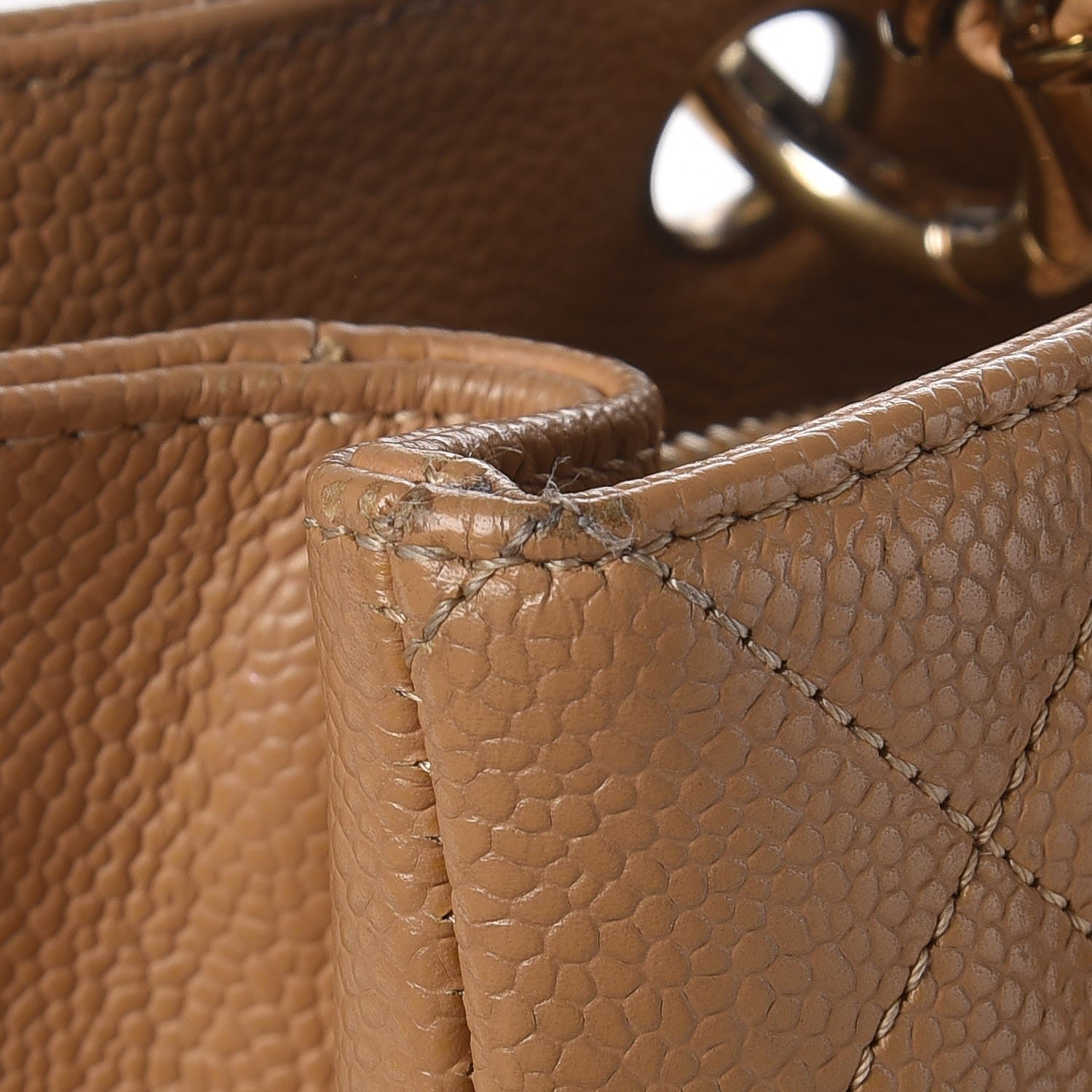 Chanel Caviar Quilted Grand Shopping Tote GST Beige 14 of 22