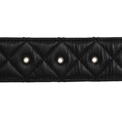 Chanel Lambskin Quilted CC Belt 85 34 Black 3 of 9