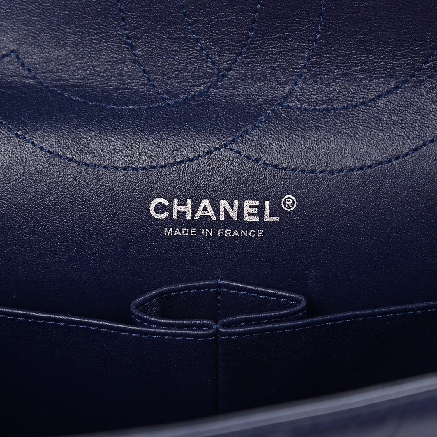 Chanel Aged Calfskin Quilted 2.55 Reissue 227 Flap Dark Blue 5 of 9