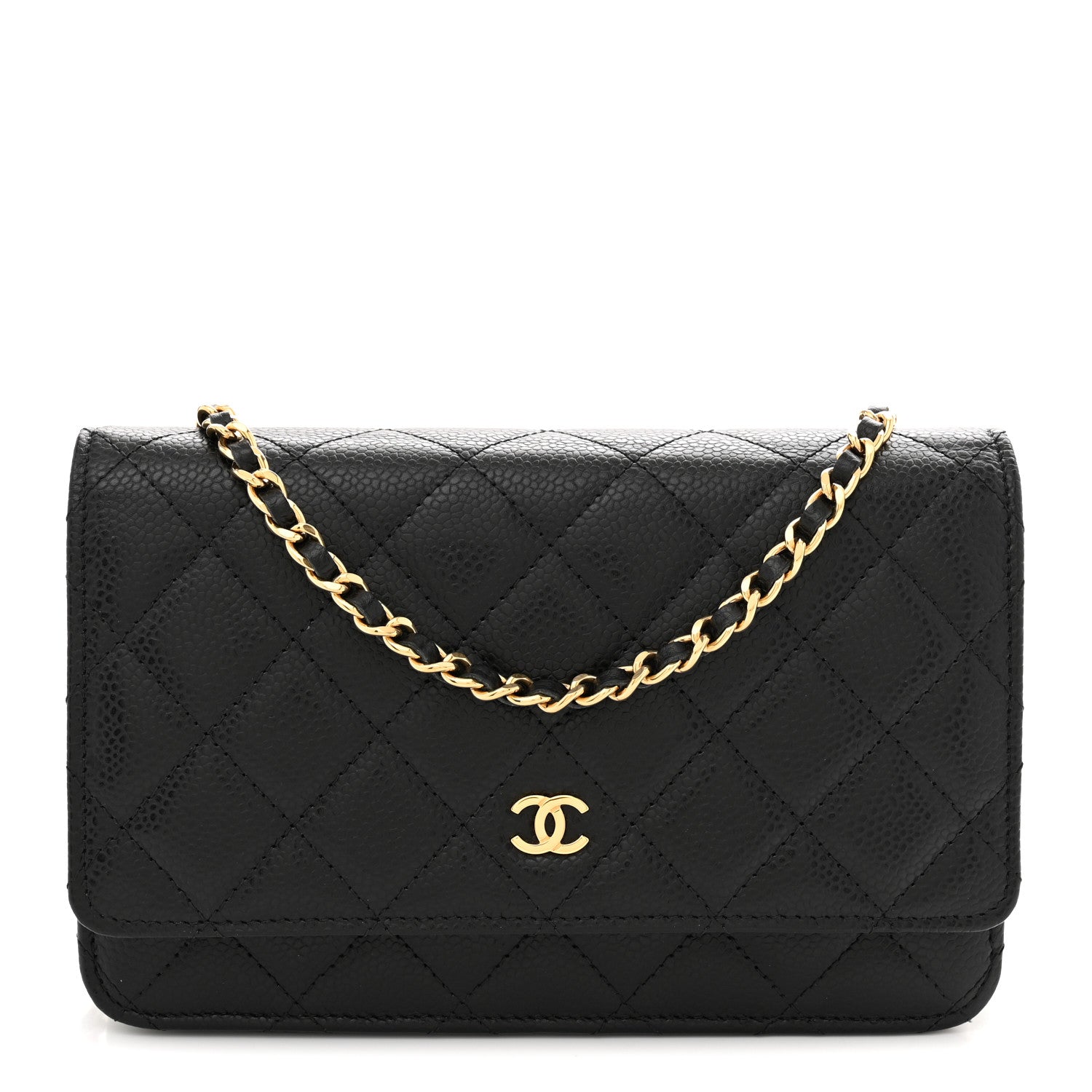 Chanel Caviar Quilted Wallet on Chain WOC Black 1 of 11