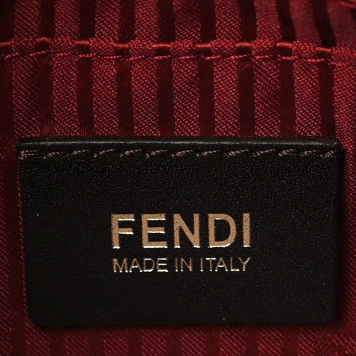 Fendi Vitello Flamingo Enamel Mini Mama Baguette Red 6 of 11