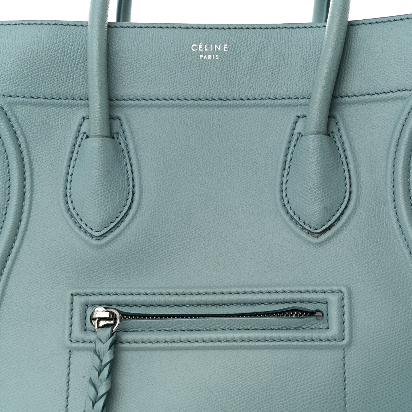 Baby Grained Calfskin Medium Phantom Luggage Glacier