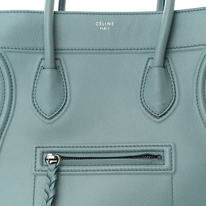 Celine Baby Grained Calfskin Medium Phantom Luggage Glacier 8 of 15