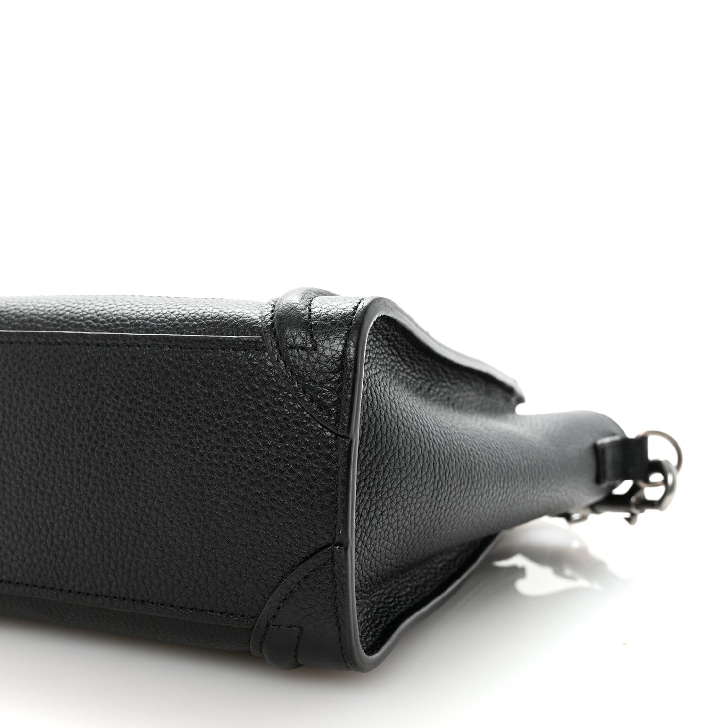 Celine Drummed Calfskin Nano Luggage Black 10 of 10
