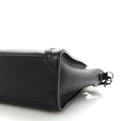 Celine Drummed Calfskin Nano Luggage Black 10 of 10