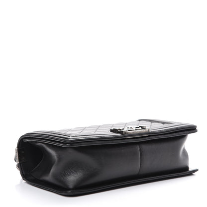 Chanel Lambskin Quilted Medium Boy Flap Black 3 of 15