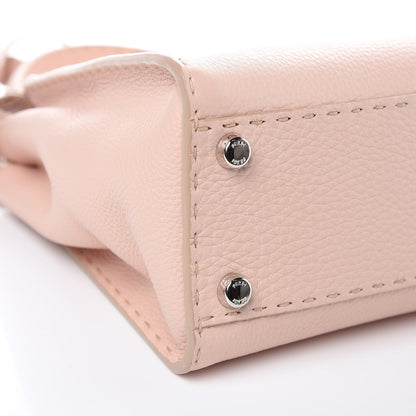 Fendi Cuoio Romano Selleria Bi-Color Medium Peekaboo Iconic Satchel Rosa Plaster Pesca 8 of 11
