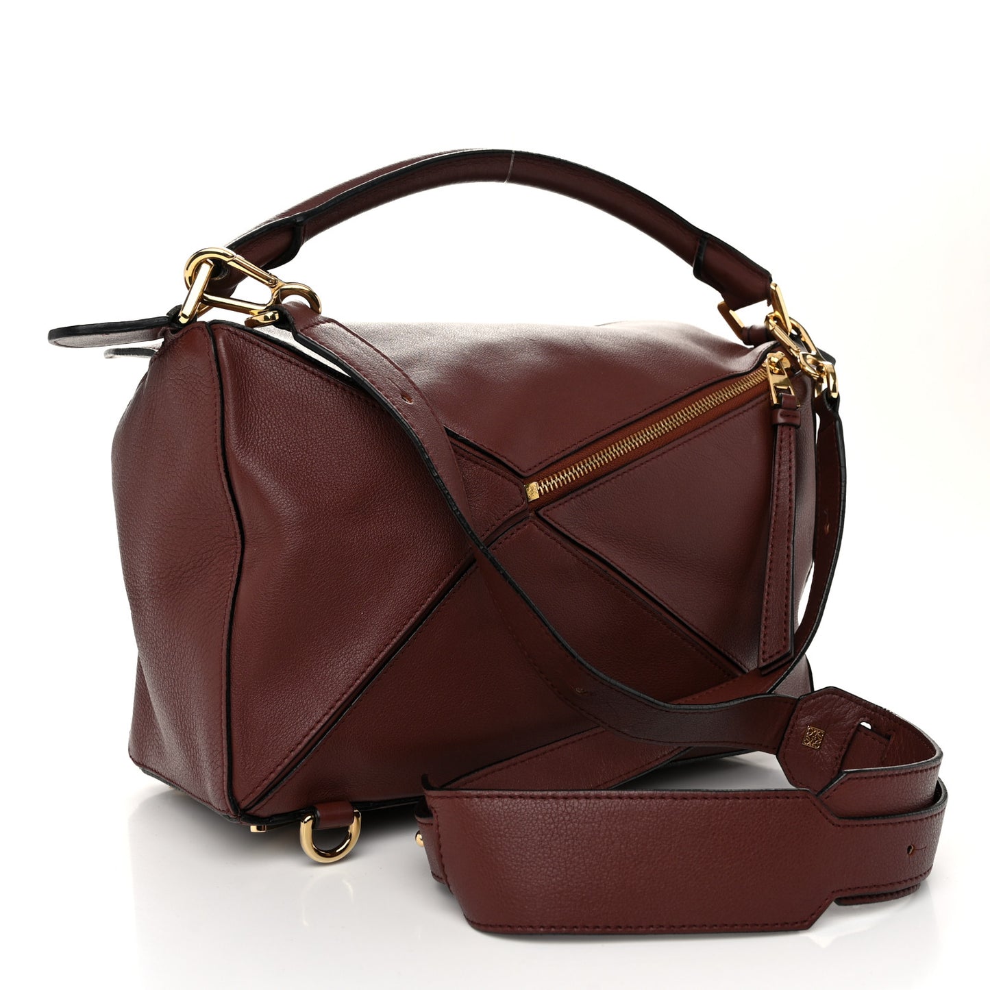 Calfskin Medium Puzzle Bag Brown