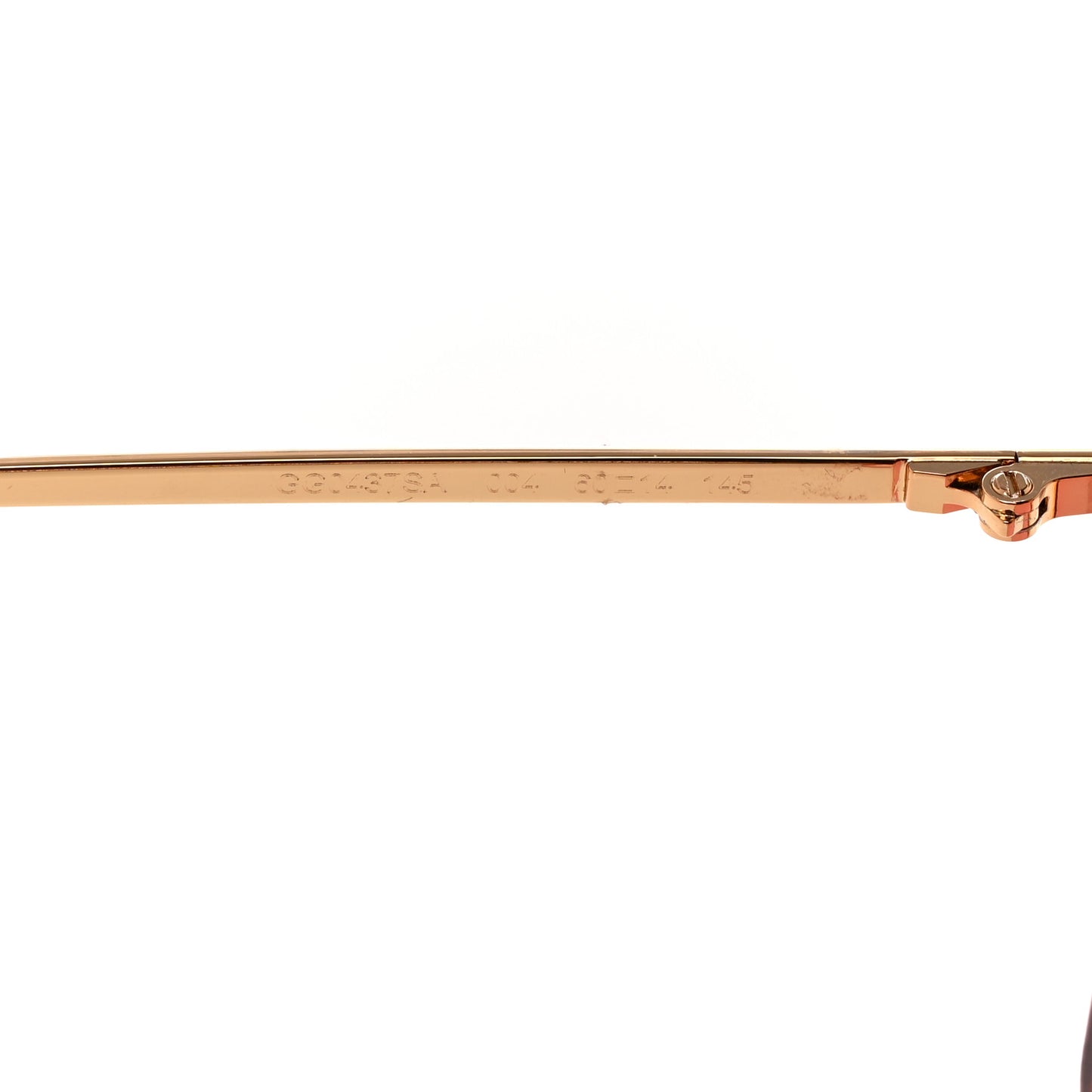 Square Frame GG0437SA Sunglasses Gold