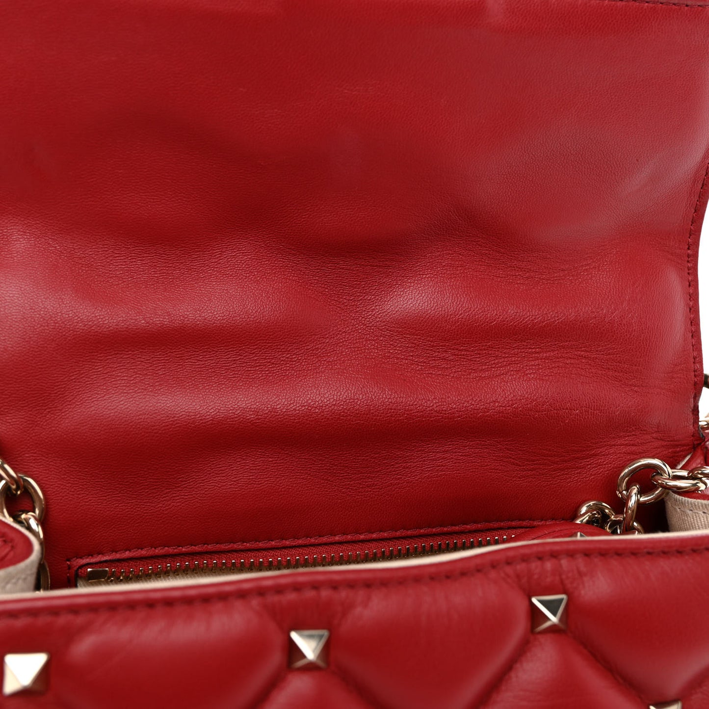 Nappa Small Candystud Crossbody Rosso Valentino