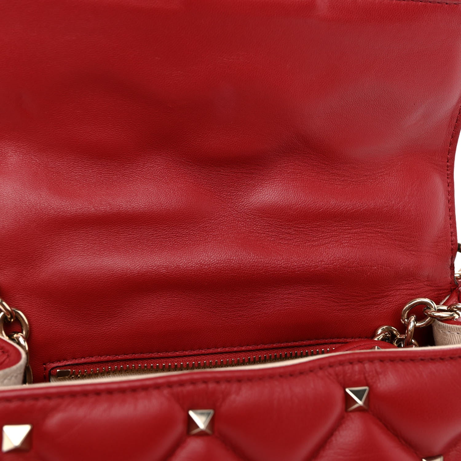 Valentino Garavani Nappa Small Candystud Crossbody Rosso Valentino 11 of 11