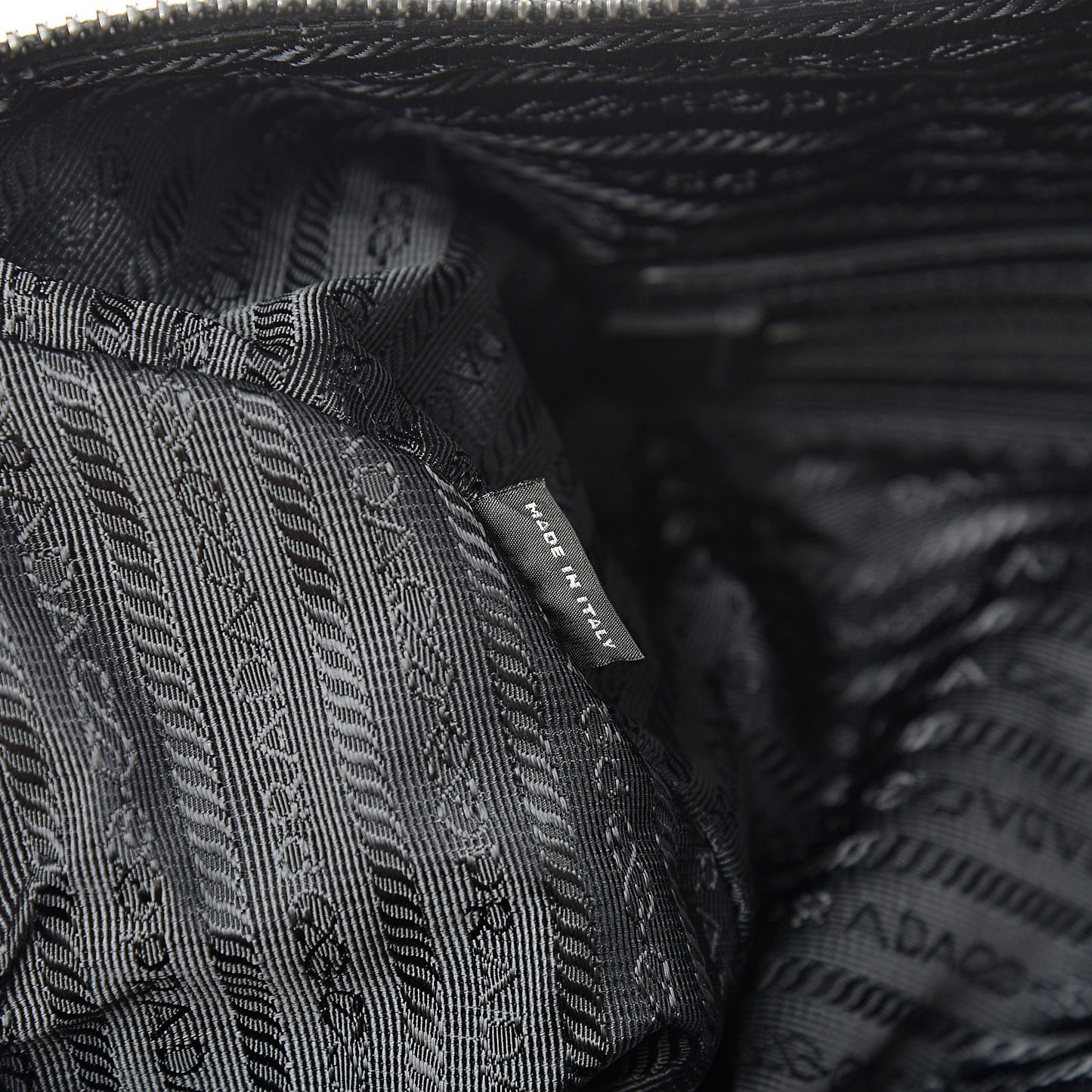 Tessuto Nylon Saffiano Duffle Bag Black