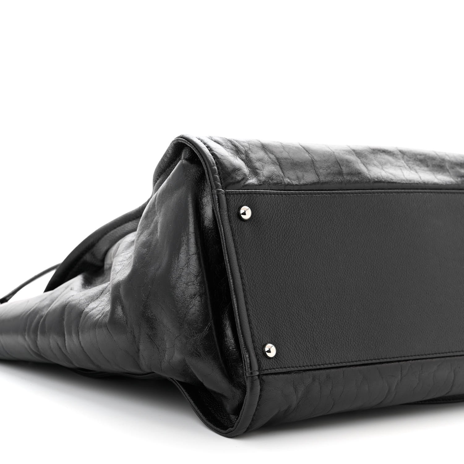 Chanel Glazed Calfskin Medium Deauville Tote Black 9 of 10