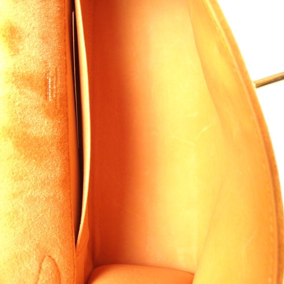 Suede Mini KELLY Clutch Tangerine Orange
