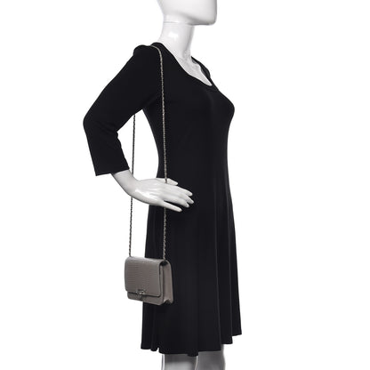 Chanel Lizard Golden Class Wallet on Chain WOC Grey 2 of 10
