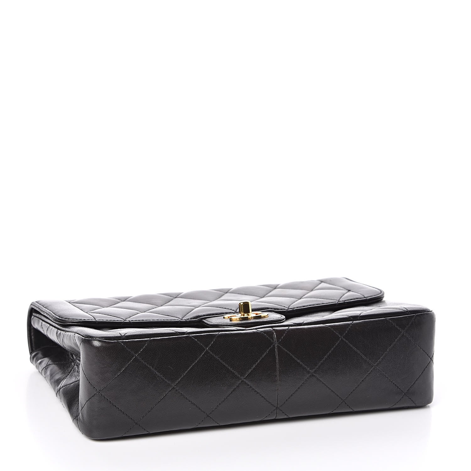 Chanel Lambskin Quilted Medium Single Flap Black 4 of 15
