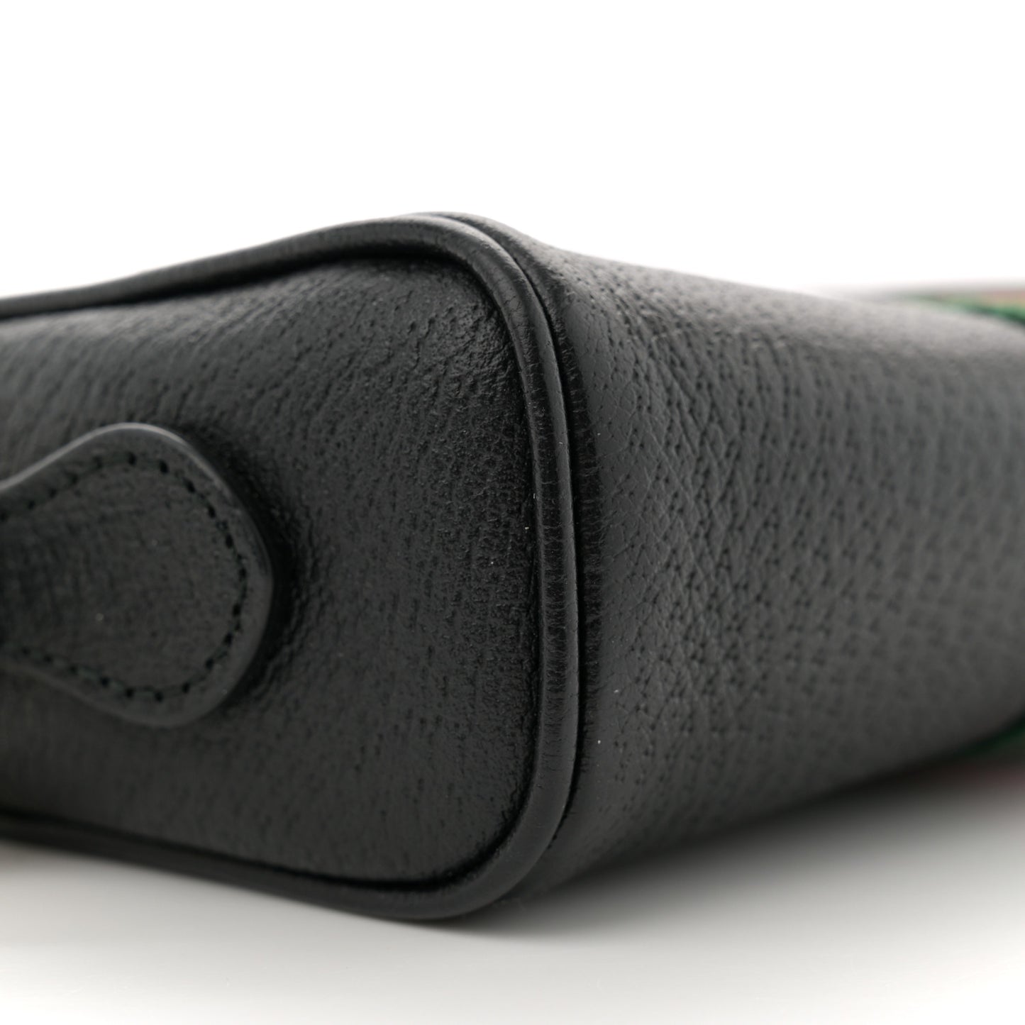 Calfskin Web Mini Ophidia Shoulder Bag Black