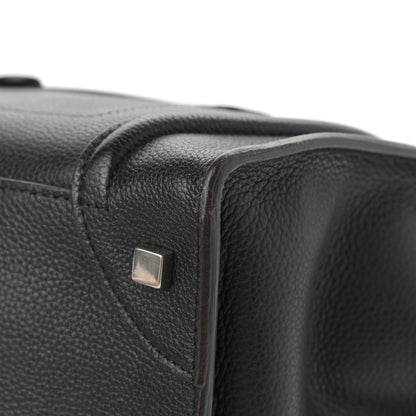 Celine Drummed Calfskin Mini Luggage Black 9 of 11