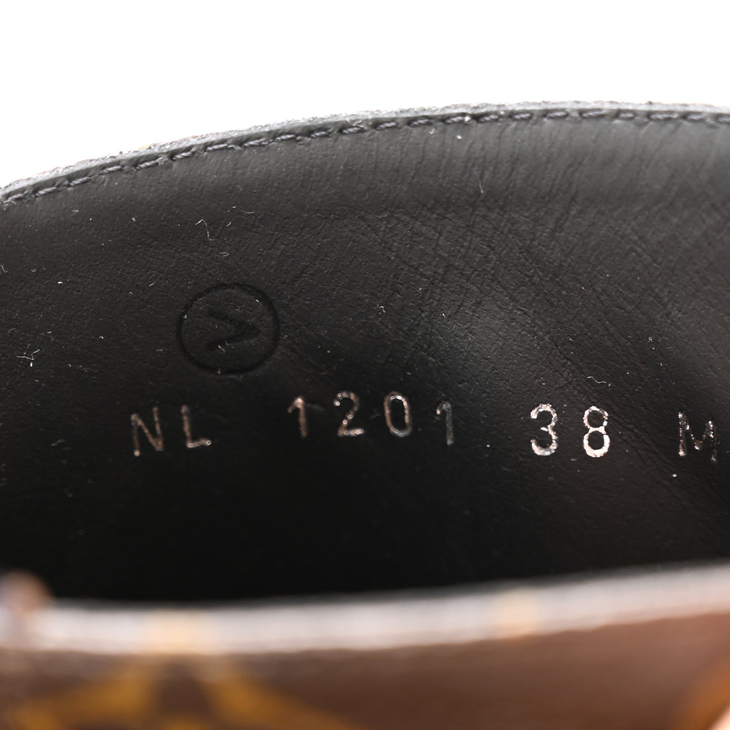 Calfskin Monogram Wonderland Flat Ranger Boots 38 Black