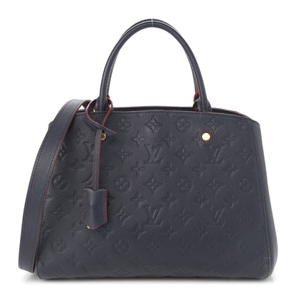 Louis Vuitton Empreinte Montaigne MM Marine Rouge 1 of 17