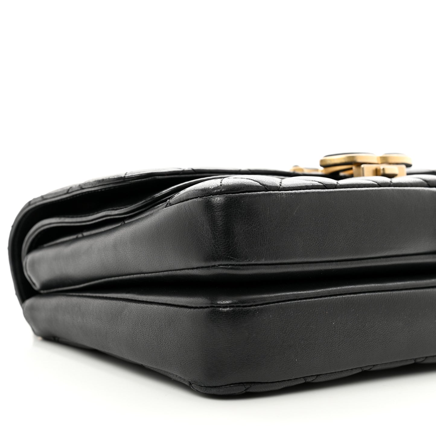 Lambskin Quilted Large CC Chic Flap Black