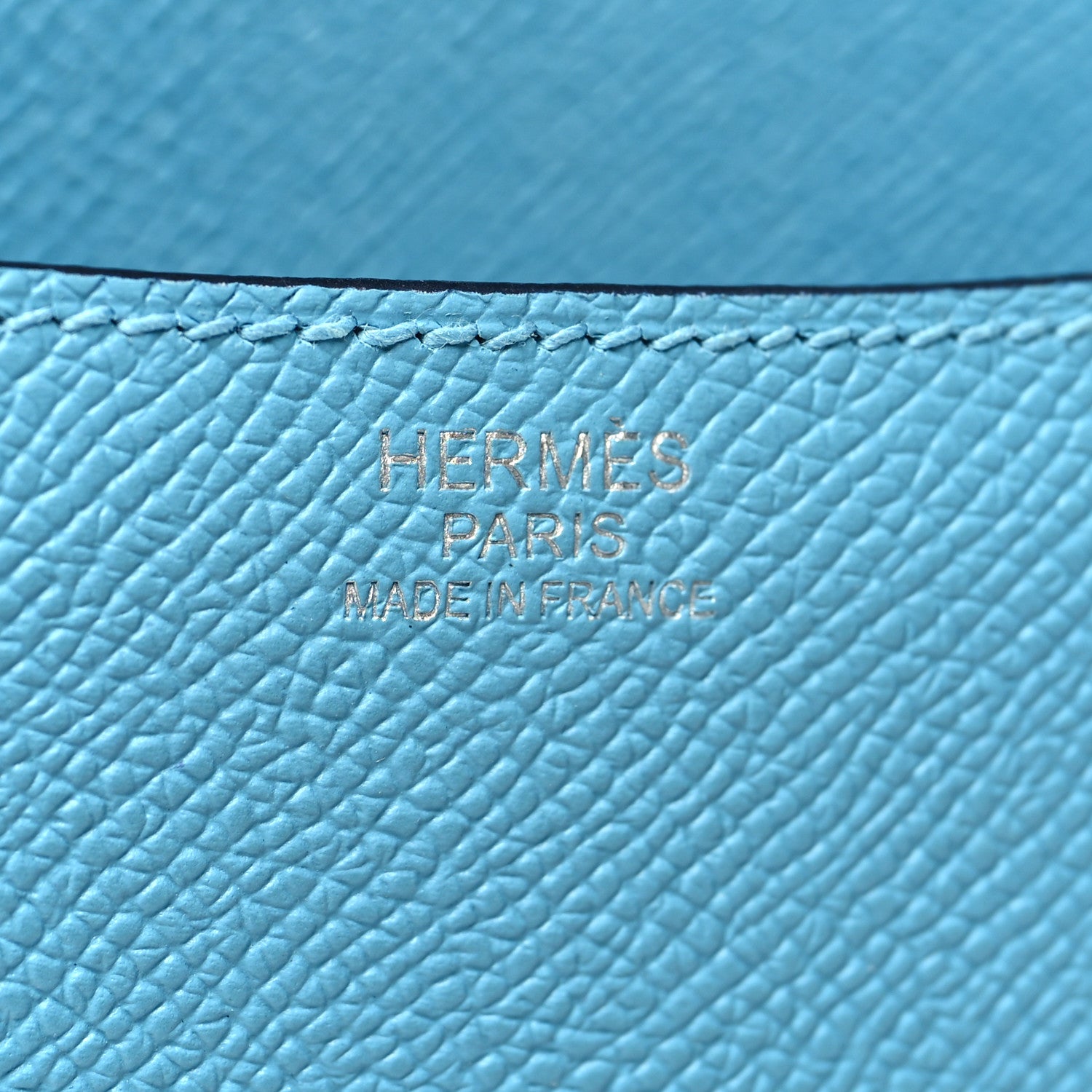 Hermes Epsom Enamel Constance 24 Bleu du Nord Rouge 7 of 12