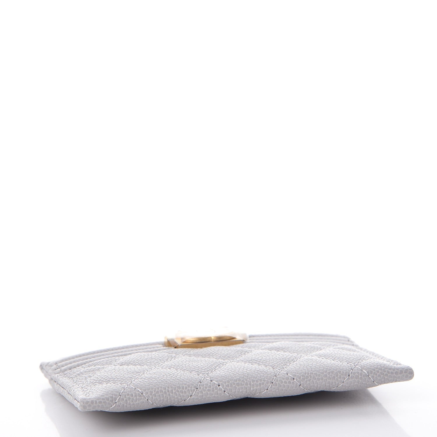 Chanel Caviar Quilted Boy Card Holder Grey 4 of 9
