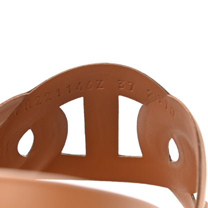 Hermes Nappa Extra Sandals 37 Naturel 8 of 8