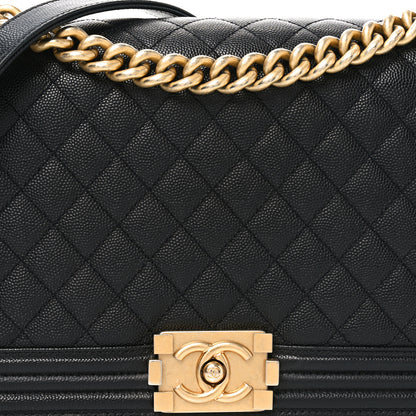Chanel Caviar Quilted New Medium Boy Flap Black 8 of 10