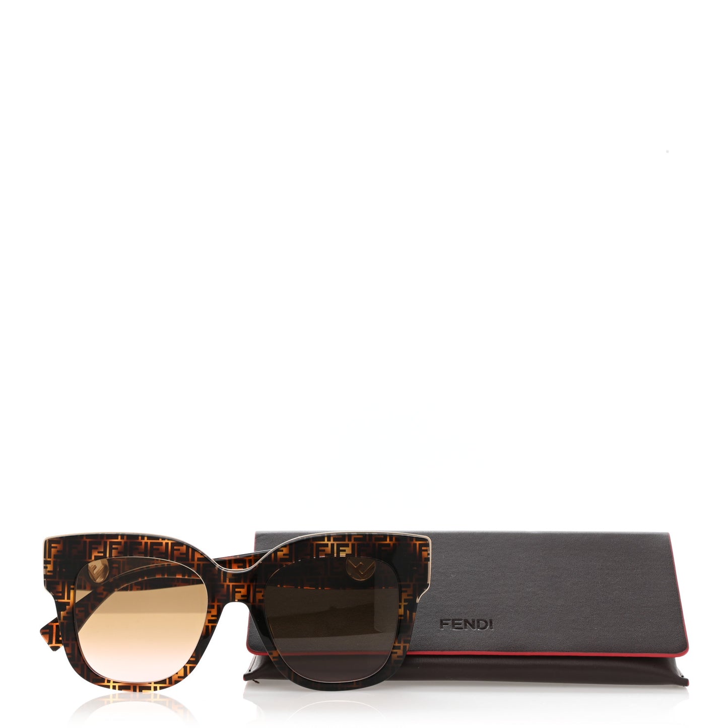 Acetate F is Fendi FF Cat Eye Sunglasses FF 0360/G/S Havana