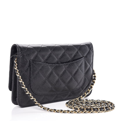 Chanel Caviar Quilted Wallet On Chain WOC Black 3 of 11