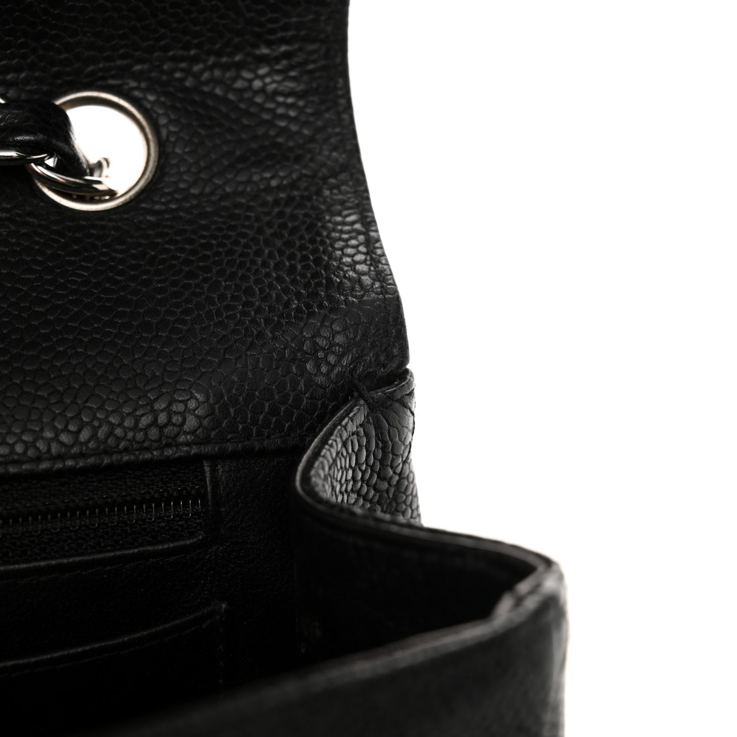 Caviar Quilted Jumbo Single Flap Black